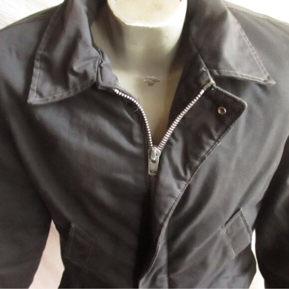 Vintage Men's Work Jacket Medium 1970's Heavy Quilt Lined Big Mac Blue Mechanic - Picture 5 of 14